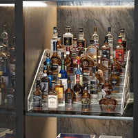 Acrylic Tiered Display Stand for Mini Liquor Bottles