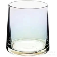 Whiskey Glass Set with Colorful Iridescent Finish - Home & Hotel Beer and Mouthwash Tumblers