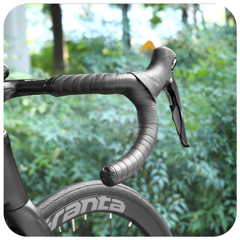 Road Bike Handlebar Tape NBR Anti-Slip Breathable Cycling Wrap with End Plugs