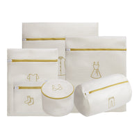 Thickened Embroidered Sandwich Laundry Bag for Delicates, Bra, Underwear, and Clothing Protection