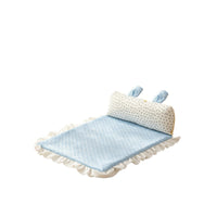 Summer Cooling Pet Mat with Rabbit Ears for Cats and Small Dogs, Soft and Breathable
