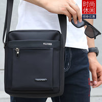 Men's Waterproof Oxford Cloth Crossbody Bag Casual Shoulder Messenger Bag for Travel Business