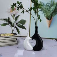 Nordic Retro Faux Ceramic Wabi-Sabi Vase for Home Decor