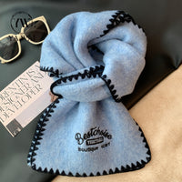 Premium Green Cashmere Knit Scarf for Women, Autumn/Winter 2025 Korean Style Warm Neck Warmer
