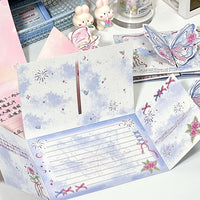 Camellia Greeting Card for Birthdays, Confessions, and Blessings - DIY Creative Postcard