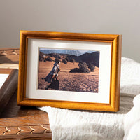 Solid Black Walnut Wood Photo Frame for Tabletop or Wall Mounting, Multiple Sizes Available