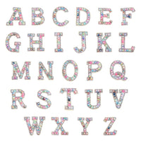 5.5cm Pearl Alphabet Iron-On Patches for DIY Clothing & Decor