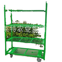 Multi-Layer Mobile Garden Utility Cart with Wheels