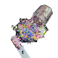 Peach Blossom Tear Series Nail Art Glitter Flakes for DIY Crafts