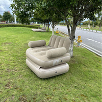 Automatic Inflatable Sofa Bed with Built-in Pump, Portable Foldable Camping Air Mattress