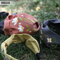 DIY Hand Embroidery Hair Clip & Headband Kit with Ribbon & Fabric