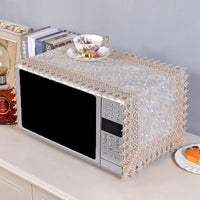 Lace Breathable Microwave Oven Dust Cover for Kitchen Appliances