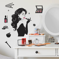 Creative Beauty Silhouette Wall Decal for Home Decor