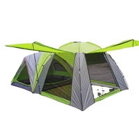 Outdoor 5-8 Person Family Camping Tent Double Layer Windproof Tunnel Tent with 1 Room and 1 Hall
