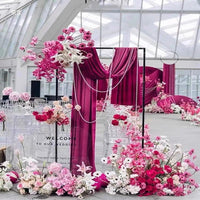 Adjustable Rectangular Iron Archway for Wedding Backdrop and Event Decor