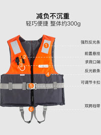 Adult Fishing Life Vest with High Buoyancy for Boating and Water Sports