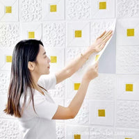 3D Brick Pattern Self-Adhesive Wall Stickers for Room Decor and Renovation