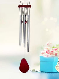 12-Tube Wind Chime Outdoor Patio Balcony Hanging Ornament Metal Tubes Colorful Bedroom New Camping Clear Bell Home Decor