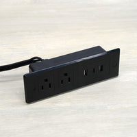 USB-C PD20W Fast Charging Desktop Power Strip with US Standard Outlets for Furniture