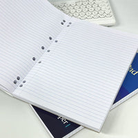 A4 Lined Notebook, 55gsm, 400 Pages, Extra Thick, Simple Design for Students, Math Practice, and Sketching