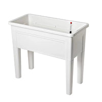 Large Rectangular Self-Watering Planter Box with Legs for Balcony Garden
