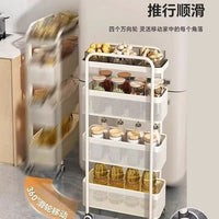 Slim Storage Cart with Wheels for Kitchen Refrigerator Gap Bathroom Narrow Shelf Organizer Vegetable Basket