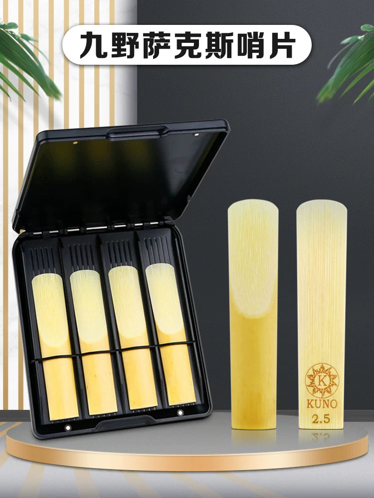 KUNO Saxophone Reeds for Alto/Tenor/Soprano Saxophones, E-flat, Beginner to Advanced