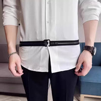 Shirt Stay Garters Belt for Men and Women, Adjustable Non-Slip Wrinkle-Free Shirt Holder