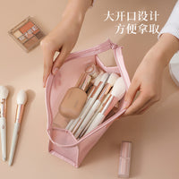 Mesh Breathable Cosmetic Bag Large Capacity Portable Travel Toiletry Organizer with Custom Logo Option