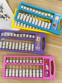 Mini Abacus for Kids, Educational Math Learning Tool for Early Education, Primary School Students, and Brain Development