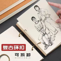 Thickened Sketchbook A4/A5/16K/32K Detachable Loose-Leaf Drawing Pad