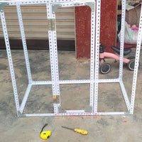 Multi-Purpose Angle Steel Pet Cage Rack - Customizable Storage Shelf for Birds, Rabbits, Chickens