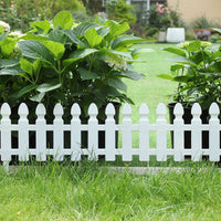 Plastic Interlocking Garden Fence Panels Decorative Landscape Edging Border