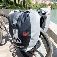 Waterproof Bicycle Pannier Bag 50L, Rainproof Rear Rack Bag for Long-Distance Cycling, Bike Touring Gear