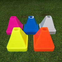 10cm Square Marker Cones for Soccer Training, Agility Drills, and Obstacle Courses