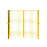 Portable Industrial Warehouse Safety Fence Panel, Thickened Wire Mesh Barrier for Outdoor Protection and Partition