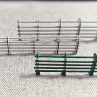 Miniature Metal Guardrail Model for Dioramas and Architectural Sandtables, 1:87/1:64 Scale