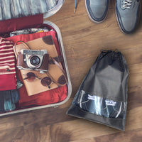 Drawstring Shoe Storage Bags, Transparent Dustproof Travel Organizer
