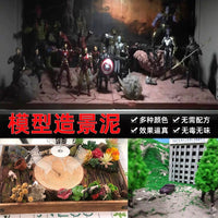 Crab Kingdom Military Model Sand Table Terrain Mud Scenery Paste for Dioramas and Landscape Design