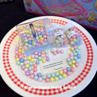 Yesbear Handmade Pearlescent Macaron Ball Beads for DIY Crafts