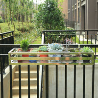 304 Stainless Steel Hanging Planter Rack for Balcony Railing Window Sill Outdoor Indoor Wall