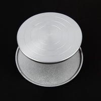 Dual-Sided Rotating Turntable for Pottery, Sculpting, Cake Decorating - Cast Iron / Plastic Steel