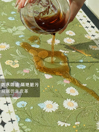Waterproof Leather Appliance Top Cover Mat for Washing Machine, Nightstand, Refrigerator