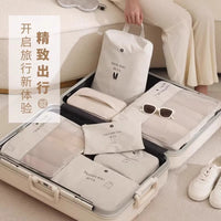 6-Piece Travel Compression Packing Cubes Set for Clothes and Luggage Organization