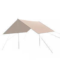 Outdoor Large Silver-Coated Sunshade Canopy Portable Camping Tent Equipment