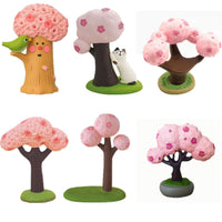 Japanese Style Cherry Blossom Tree Miniature Dollhouse Decor Resin Ornament