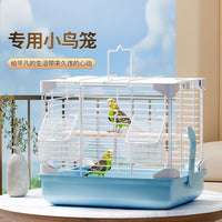 Small Metal Bird Cage for Parakeets, Lovebirds, Finches, and Other Small Ornamental Birds