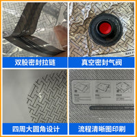 Vacuum Travel Storage Bag Set with Pump for Luggage and Outdoor Travel