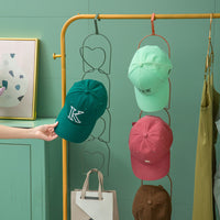 Door Back Hat Rack Organizer with Hooks for Home Use