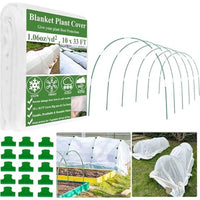 Fiberglass Greenhouse Hoops Kit for Garden Tunnels and Plant Support